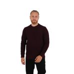 BRANGO Erkek Yetişkin Sweatshirt, Bisiklet Yaka, Bordo, S Beden