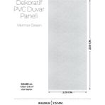 Brano 120 cm x 280 cm Duvar Paneli,salon,duvar,tv Ünitesi-Açık Gri Mermer Desen