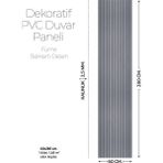 Brano 60X280 Duvar Paneli Lambiri Desen ,salon,duvar,tv Ünitesi-Açık Gri,siyah - 60 x 280 Cm - 1 Adet