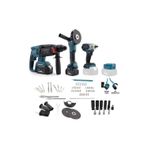 BRANZEG 4'lü Set 36v Şarjlı Spral Spiral 36v Şarjlı Hilti 36v Bijon Sökme Torklu Vidalama Powerbank