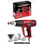 Branzeg Profesyonel Sıcak Hava Tabancası 2000W 4 Başlık Hediyeli 2 Devirli 300-500 Derece