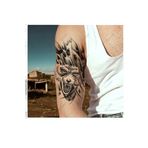 Brassis Tattoo Gerçek Görünümlü Geçici Büyük Boy Dövme Kurt Desenli Dövme