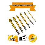 BRATİ HAND TOOLS 6 Parça Cam Fayans Mermer Granit Seramik Porselen Yuvarlak Delik Delme Seti Elmas Uç