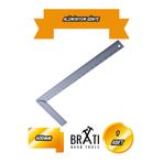 BRATİ HAND TOOLS 60 Cm Alüminyum Gönye L cetveli 600 Mm Alüminyum Gönye Marangoz Mermerci Gönyesi