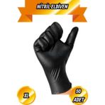 BRATİ HAND TOOLS Elmas Dokulu Siyah Nitril Eldiven Xl (10) Pudrasız 50 Adet