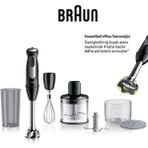 Braun 1000 Watt Multiquick 5 Pro El Blender Seti MQ55254MBK Mini Mutfak Robotu Rendeli Doğrayıcı Çırpıcı Beher Komple Set - Siyah