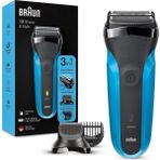 Braun 3 Serisi 310 Bt Kablosuz Tıraş Makinesi Siyah - Mavi Islak ve Kuru Kullanım Özellikli