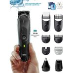 Braun 9'u 1 Arada Tıraş Bıçağı ve Bakım Seti - Saç Sakal Vücut Şekillendirici Full Kit - Siyah
