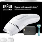 Braun Akıllı Ipl Epilasyon Cihazları Silk Expert Pro 5 - Ev İçin Profesyonel Kalıcı Lazer Epilasyon, Almanya'da Tasarlandı - Dahil. Çanta, Venus Tıraş Makinesi, 2 Aparatlı - Pl5234, Beyaz/Gümüş