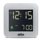 Braun BC08G Gri Klasik Seyahat Dijital Alarmlı Masa Saati