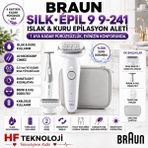 Braun Bir Epilatörden Çok Daha Fazlası ,silk-Epil 9 Bikini Trimmer Islak Kuru Epilasyon Aleti - Açık Beyaz - Gri