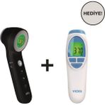 Braun BNT400 Temassız Ateş Ölçer Siyah+Vıcks VNT200 Ateş Ölçer