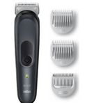 Braun BodyGroomer 3 BG 3350 Skinshield Teknolojisi 3 Ek Parçalı Siyah Vücut Bakım Seti