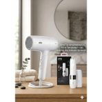 Braun BRHD210E Hd2.1 Saç Kurutma Makinesi, 1 Başlıklı, 2100W Braun FS1000 Mini Tüy Alma Makinesi + Pil ve Temizleme Fırçası, Seyahat Boy, Kablosuz - Beyaz