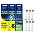 Braun EB50. Eb50 Oral-B Cross Action Clean Maximiser 6’Lı Diş Fırçası Yedek Başlığı
