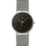 Braun Erkek İnce 3 İbreli Analog Quartz Saat, Siyah Kadran Ve Çelik Milanese Örgü Kayış, 38 Mm Paslanmaz Çelik Kasa, Model Bn0211bkslmhg.