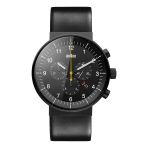 Braun Erkek Prestige Kronograf Tarih Analog Kuvars Saat, Siyah Kadran Ve Deri Kayış, 43 Mm Siyah Paslanmaz Çelik Kasa, Model Bn0095bkg.