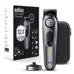 Braun Hepsi Bir Arada Stil Kiti Serisi 7 7440, 12'si 1 Arada Erkek Düzeltici, Sakallı Düzeltici, Vücut Düzeltici, Saç Kesme Makineleri ve Daha Fazlası için, En Keskin Bıçak, 40 Uzunluk Ayarı, Su Geçirmez