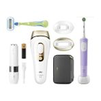 Braun Ipl Silk·expert Pro 5, Tüy Alma, Çanta, Tıraş Bıçağı, Diş Fırçası, 2 Başlık, PL5146-D103 2'li Set