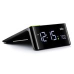 Braun LCD ekranlı dijital çalar saat, erteleme tuşu, hızlı set, otomatik ayarlanabilir ekran parlaklığı, sinyal sesi alarmı, siyah, model BC16BEU