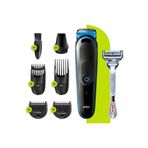 Braun Mgk 3242 Şarjlı Erkek Bakım Kiti 7in1 Kablosuz Şekillendirici -siyah/mavi + Gillette Fusion Pr