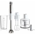 Braun Multiquick 7 El Blenderi 1000 W, 1,5 Lt Doğrayıcı ve 600 ml Ölçü Kabı, Beyaz-Gri, Easy Smart Speed Özellikli