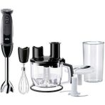 Braun Plastik Multiquick 5 MQ5275 1000 W Blender Seti Rendeli Modern Turbo li 2 - Siyah