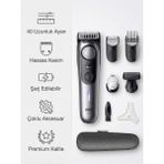 Braun Profesyonel Saç ve Sakal Şekillendirme Islak Kuru Kullanımlı Çelik Bıçaklı Parça Premium Erkek Tıraş Makinesi Series 9 - Siyah