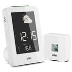Braun radyolu saat dijital hava durumu istasyonu BNC013WH-RC