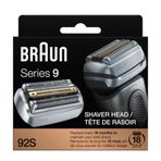 Braun Seri 9 92S Elektrikli Tıraş Makinesi Kafa Yedek Kaseti, Tüm Seri 9 Elektrikli Tıraş Makinesi ile Uyumlu 9290cc, 9291cc, 9370cc, 9293s, 9385cc, 9390cc, 9330s, 9296cc