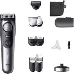 Braun Series 9 Sakal Düzeltici, +12 Berber Aleti, Power Boost Modu ve Güvenilir Problade Bıçak, 180 Dakika, Gölge Efekti, Precisionwheel Ayar Düğmesi ve Kilidi, BT9560, Krom