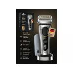 Braun Sıfır Tıraş Mükemmel Titanyum Gövde Su Geçirmez Islak Kuru Kullanımlı Akıllı Sensörlü 3 Parça Premium Erkek Tıraş Makinesi Series 9 Pro