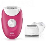 Braun Silk Epil 3 3-273 2 In 1 Pembe Kablolu Epilatör