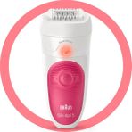 Braun Silk-épil 5 SensoSmart Pembe Epilatör Islak Kuru Kullanım Su Geçirmez 60 Dakika Çalışma