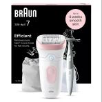 Braun Silk-Épil 7 Kadın Epilatörü, Uzun Süreli Epilasyon Için Tüy Çıkarıcı, Bayan Tıraş Makinesi, Su Geçirmez - Dahil. Bikini Düzeltici (Saç Düzeltici, Özel Bölge), 7-210, Beyaz/pembe