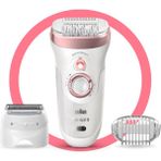 Braun Silk-épil 9 9730 SensoSmart, Kablosuz, Islak&Kuru, 2 Ek Parçalı, 2'si 1 Arada Epilatör