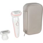 Braun Silk-épil 9, hepsi bir arada set: Epilatör, tıraş makinesi, düzeltici/kadın tüy alıcı, ipeksi pürüzsüz ciltler için, Almanya'da üretilmiştir, 9-030, beyaz/flamingorosa