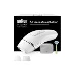 Braun Silk·expert Pro 3 Işık Atımlı Epilatör, Yarı Kesin Epilasyon, Lazere Alternatif, Çanta, Venus Tıraş Makinesi, 2 Başlık, Beyaz/Gümü