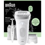 Braun Silk·épil 7, Kadın Epilatörü, Tüyleri Kolay Almak Için Geniş Başlık, Islak ve Kuru, Uzun Ömürlü Pürüzsüz Cilt - Tıraş Aparatı, Düzeltme Aparatı ve Bikini Düzeltici Dahil - 7-241, Gümüş