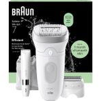 Braun Silk·épil 7, Tüyleri Kolay Almak Için Geniş Başlıklı Kadın Epilatörü, Islak ve Kuru, Uzun Ömürlü Pürüzsüz Cilt - Tıraş Aparatı, Düzeltici Aparatı ve Mini Tıraş Makinesi Dahil - 7-441, Gümüş