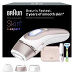 Braun Smart Ipl 7 Skin İ·expert - Ipl Cihazı Evde Epilasyon, Kalıcı Ve Ağrısız Epilasyon - Ücretsiz Uygulama, Çanta, Venus Tıraş Makinesi, 3 Akıllı Aparat Dahil - Pl7249, Beyaz/Pembe Altın