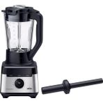 Braun Stand Mikser Powerblend 7 JB7550BK, Üçgen Cam Hazneli Mikser, 10 Hız + Darbe Fonksiyonu, Precisioncrush Bıçak, Temizleme Programı, Ezici ve 600 ml Şişe, 1400 W, Siyah