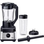 Braun Stand Mikser Powerblend 7 JB7551BK, 1,7l Cam Sürahi, 10 Hız + Darbe, Otomatik Yemek Programları, Precisioncrush Bıçak, Temizleme Programı, Ezici ve 600ML Şişe, 1400W, Siyah