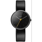 Braun Unisex Seramik 3 İbreli Analog Kuvars Saat, Siyah Kadran Ve Siyah Deri Kayış, 38 Mm Seramik Kasa, Model Bn0172bkbkl.