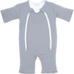 Braventa Collection %100 Pamuk Bebek Uyku Tulumu - Elyaf Dolgulu ve Kolay Alt Değiştirme Için Çift Fermuarlı (Gri, 6-9 A