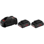 Braventa Collection 18V Sistem Batarya Başlangıç Seti 2x PROCORE18V 4,0AH Pil+Gal 1880 Cv Hızlı Şarj Cihazı, Kutuda) - Standart