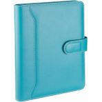 Braventa Collection 2k 5259 Ajanda Tarihsiz Kareli 17X24 Cm. Ajanda/defter Hesap Makineli Suni Deri Organizer, Turkuaz - Standart