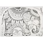 Braventa Collection Akademi Çocuk Funny Mat Fil Mandala