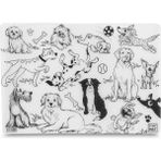 Braventa Collection Akademi Çocuk Funny Mat- Köpekler - Yeni - Çok Renkli