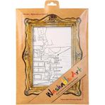 Braventa Collection Akademi Çocuk Funny Mat Washable Art Vincent Van Gogh Room At Arles - Standart